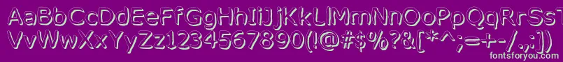 MixedFeelingsRegular Font – Green Fonts on Purple Background