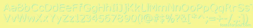 MixedFeelingsRegular Font – Green Fonts on Yellow Background