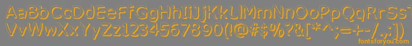 MixedFeelingsRegular Font – Orange Fonts on Gray Background
