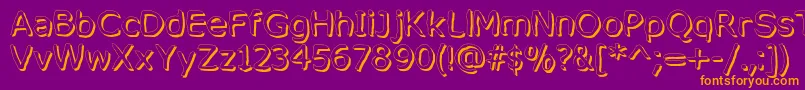 MixedFeelingsRegular Font – Orange Fonts on Purple Background