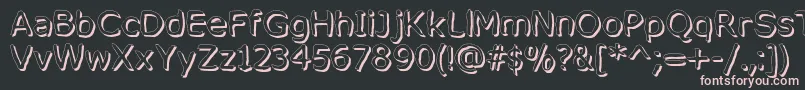 フォントMixedFeelingsRegular – 黒い背景にピンクのフォント