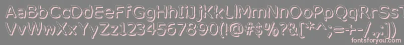 MixedFeelingsRegular Font – Pink Fonts on Gray Background
