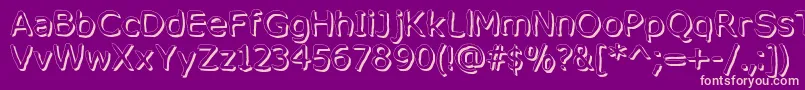 MixedFeelingsRegular Font – Pink Fonts on Purple Background
