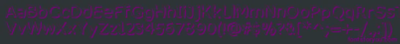 MixedFeelingsRegular Font – Purple Fonts on Black Background