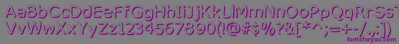 MixedFeelingsRegular Font – Purple Fonts on Gray Background