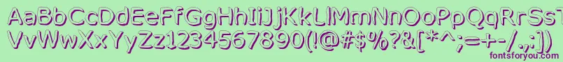 MixedFeelingsRegular Font – Purple Fonts on Green Background