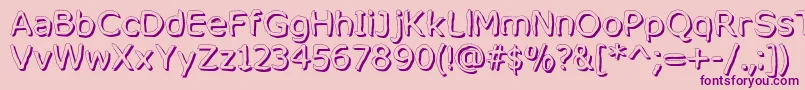 MixedFeelingsRegular Font – Purple Fonts on Pink Background
