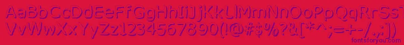 MixedFeelingsRegular Font – Purple Fonts on Red Background