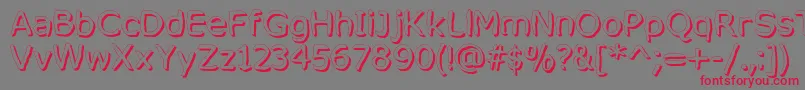 MixedFeelingsRegular Font – Red Fonts on Gray Background