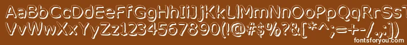 MixedFeelingsRegular Font – White Fonts on Brown Background