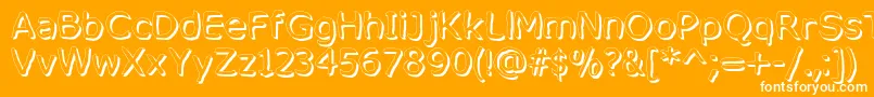 MixedFeelingsRegular Font – White Fonts on Orange Background