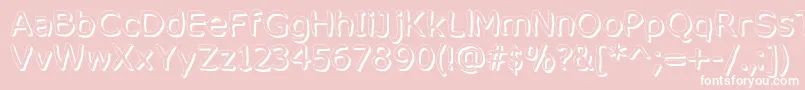 MixedFeelingsRegular Font – White Fonts on Pink Background