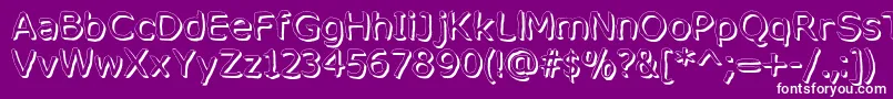 MixedFeelingsRegular Font – White Fonts on Purple Background