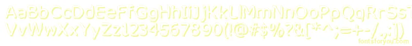 MixedFeelingsRegular Font – Yellow Fonts on White Background