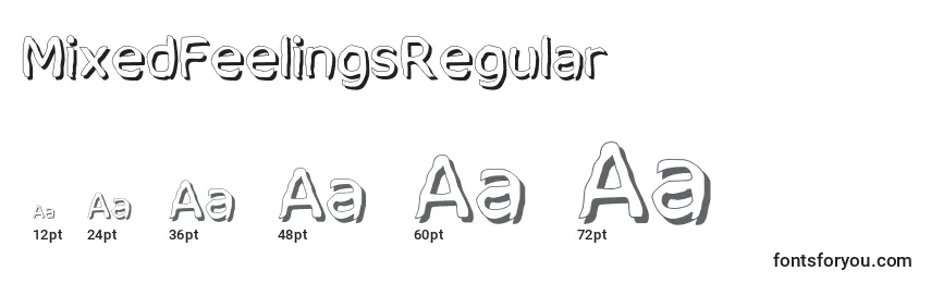 MixedFeelingsRegular Font Sizes
