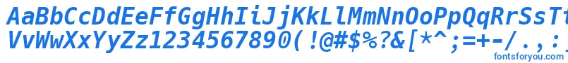 HackBolditalic Font – Blue Fonts
