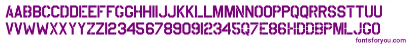 UsaafStencil Font – Purple Fonts on White Background