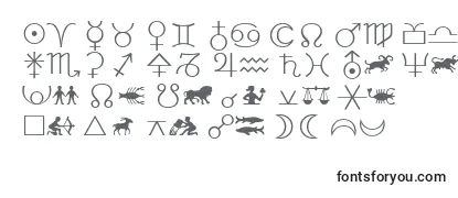 LinotypeAstrologyPiOne-fontti
