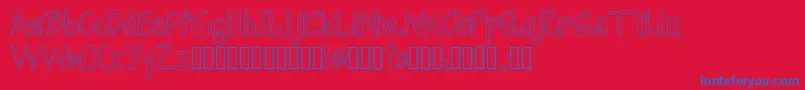 CherryItalianSoda Font – Blue Fonts on Red Background