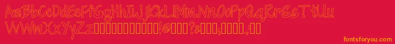 Подробнее о шрифте CherryItalianSoda Шрифт CherryItalianSoda – оранжевые шрифты на красном фоне