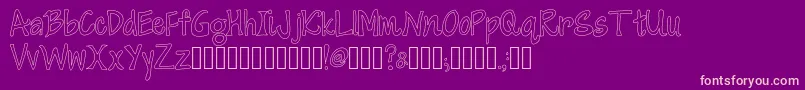 CherryItalianSoda Font – Pink Fonts on Purple Background