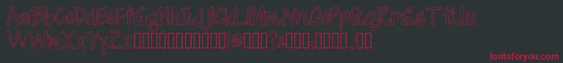CherryItalianSoda Font – Red Fonts on Black Background
