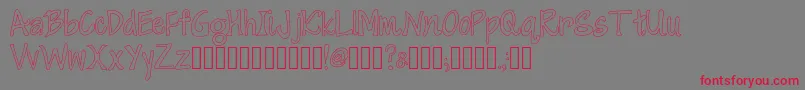 CherryItalianSoda Font – Red Fonts on Gray Background