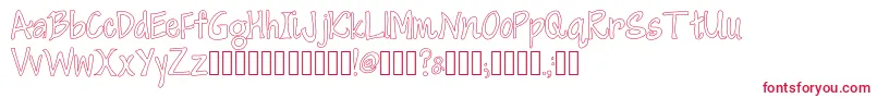 CherryItalianSoda Font – Red Fonts on White Background