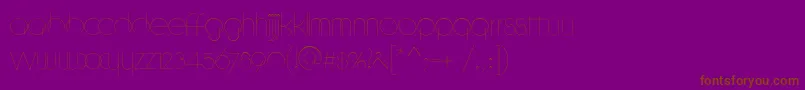 CycleRegular Font – Brown Fonts on Purple Background