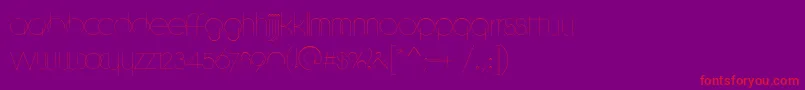 CycleRegular Font – Red Fonts on Purple Background