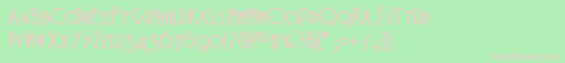 Babes Font – Pink Fonts on Green Background