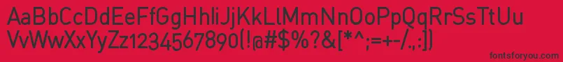 StdinahBold Font – Black Fonts on Red Background