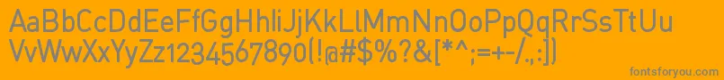StdinahBold-Schriftart – Graue Schriften auf orangefarbenem Hintergrund