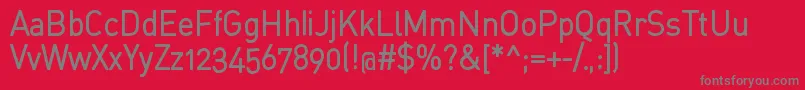 StdinahBold Font – Gray Fonts on Red Background