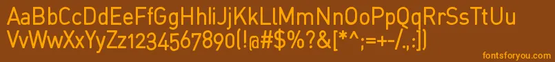 StdinahBold Font – Orange Fonts on Brown Background