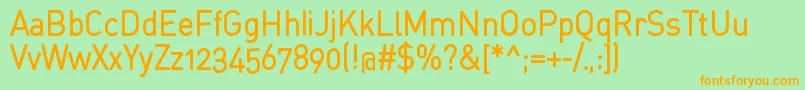StdinahBold Font – Orange Fonts on Green Background