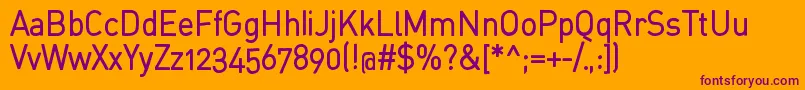 StdinahBold Font – Purple Fonts on Orange Background