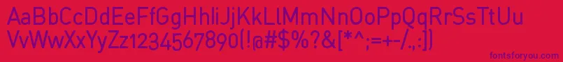 StdinahBold Font – Purple Fonts on Red Background