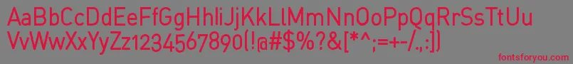 StdinahBold Font – Red Fonts on Gray Background