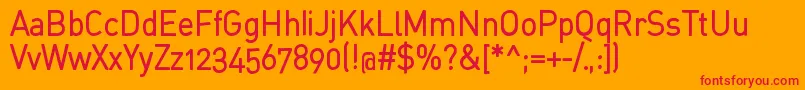 StdinahBold Font – Red Fonts on Orange Background