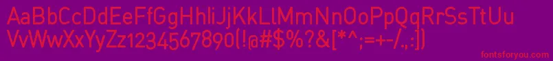 StdinahBold Font – Red Fonts on Purple Background