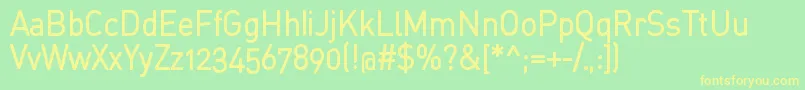 StdinahBold Font – Yellow Fonts on Green Background