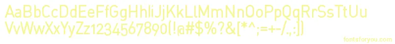 StdinahBold Font – Yellow Fonts on White Background