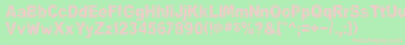 Yourookmarbelous Font – Pink Fonts on Green Background