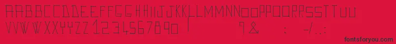 AveGiulioo Font – Black Fonts on Red Background