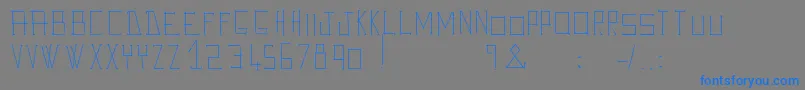Fonte AveGiulioo – fontes azuis em um fundo cinza