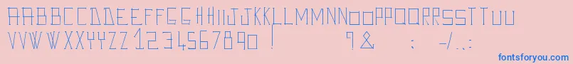 Fonte AveGiulioo – fontes azuis em um fundo rosa