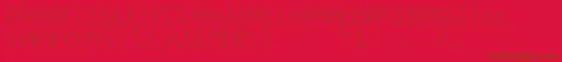 AveGiulioo Font – Brown Fonts on Red Background