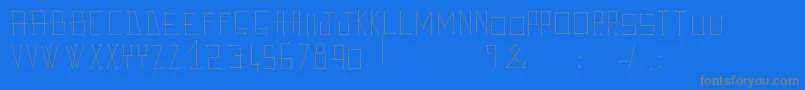Шрифт AveGiulioo – серые шрифты на синем фоне