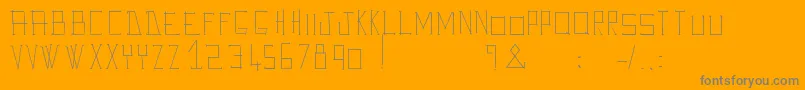 AveGiulioo Font – Gray Fonts on Orange Background